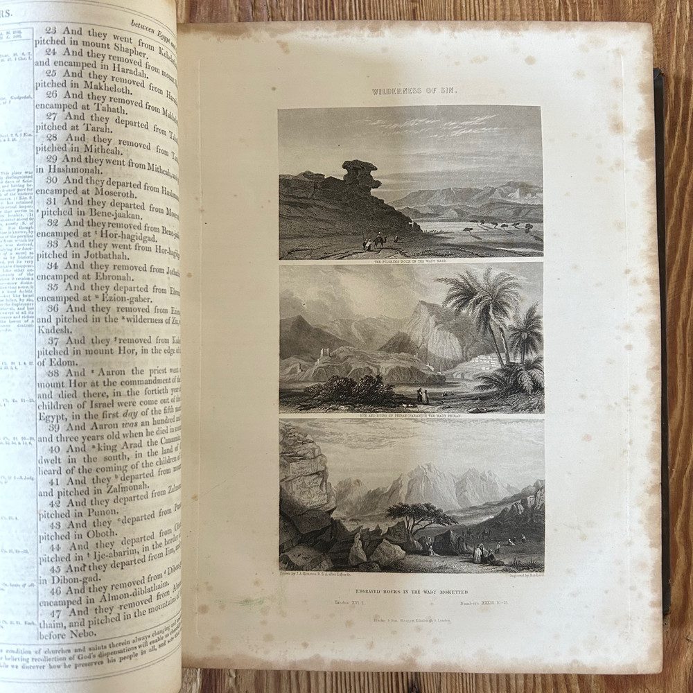 The Self Interpreting Bible by Rev John Brown c1864 Large Leather Bound Illust - Image 5
