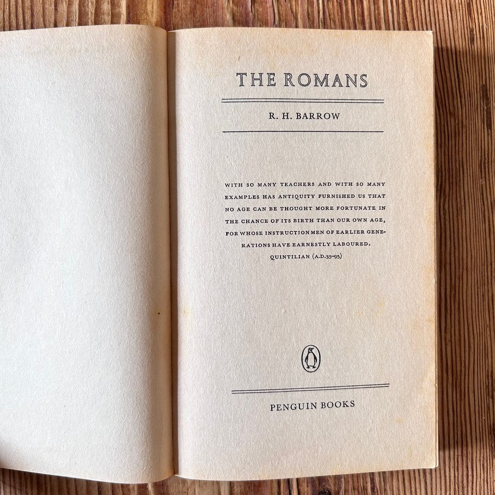 The Romans by R H Barrow c1982 Penguin Paperback - Image 3