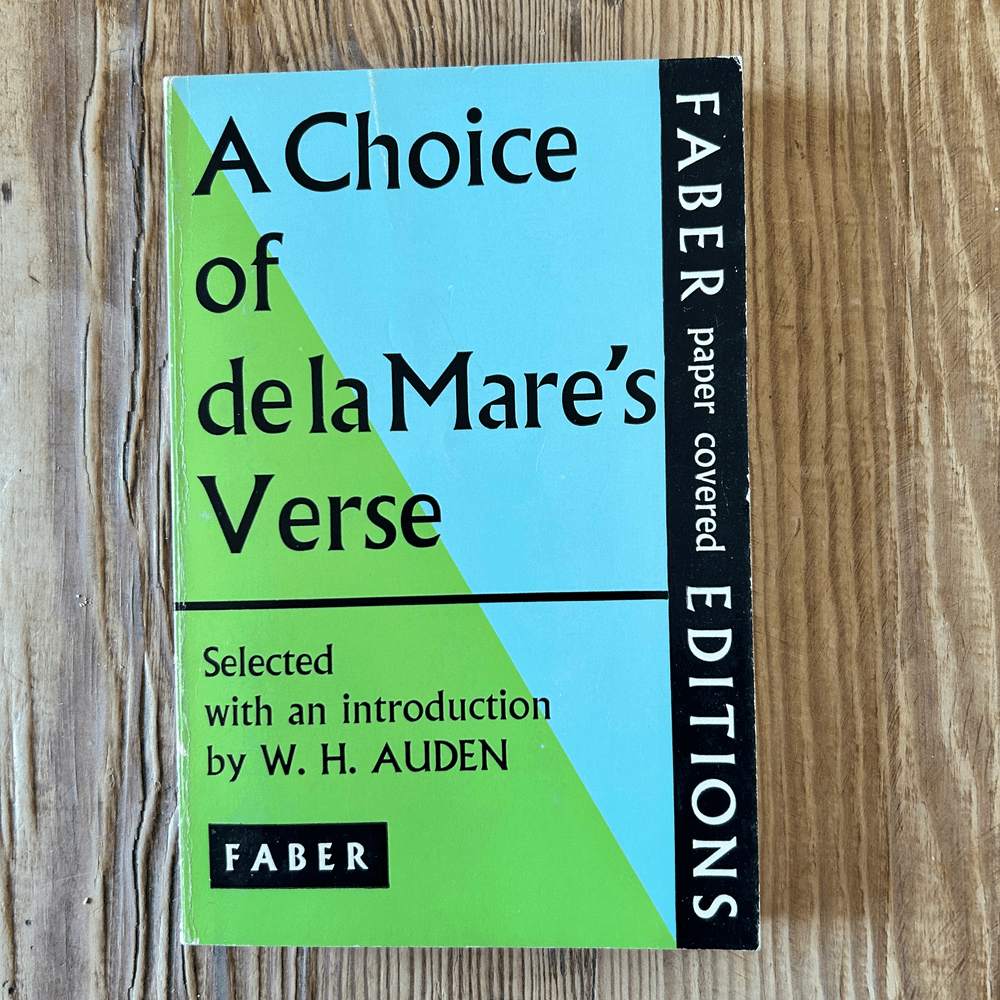 A Choice of de la Mare's Verse by W H Auden c1963 Poetry - Image 2