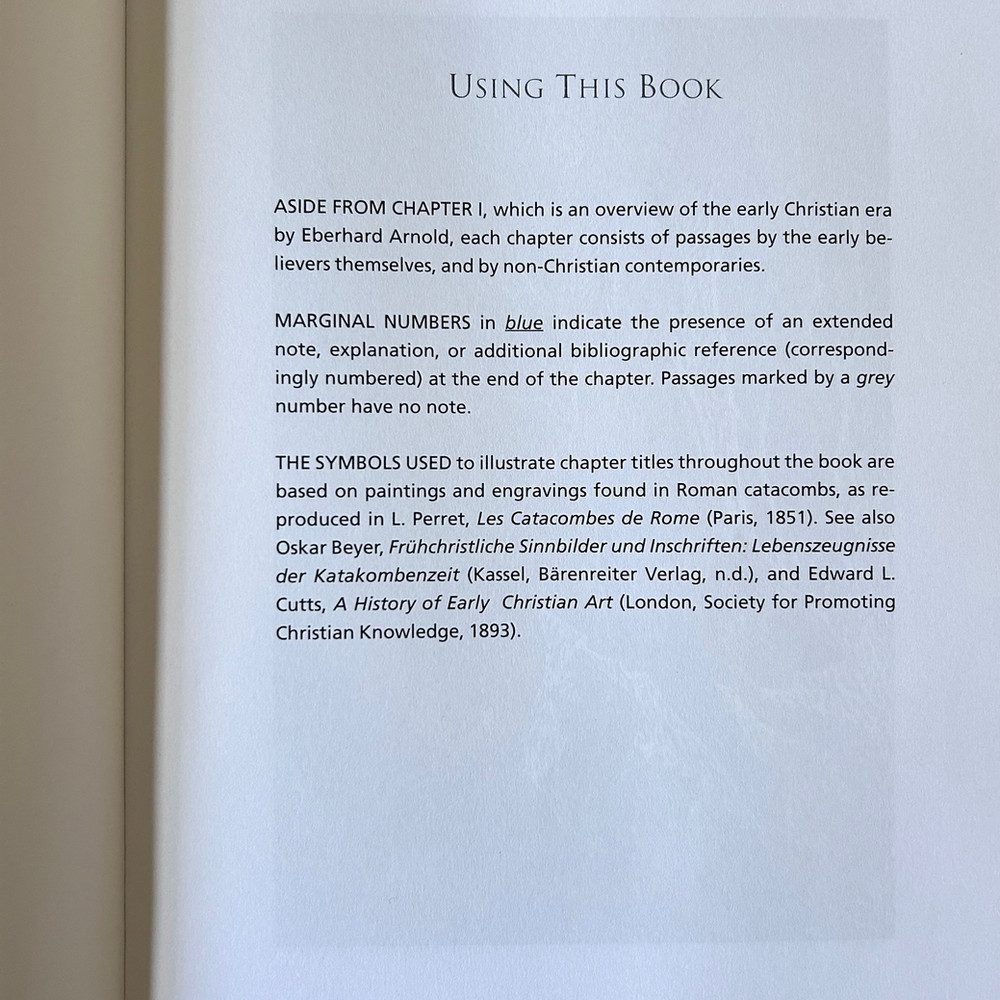 The Early Christians: In Their Own Words by Eberhard Arnold c2007 - Image 3