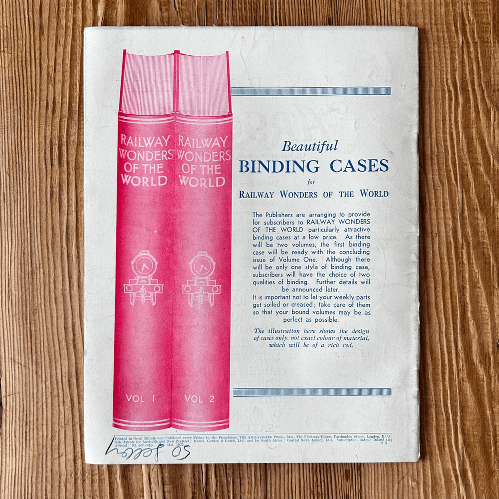 Railway Wonders of the World Part 16/17/18 Magazine c1935 - Image 7