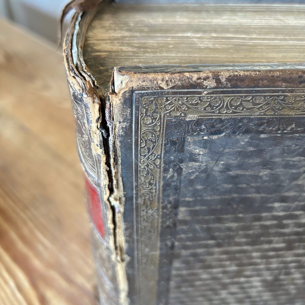 The Self Interpreting Bible by Rev John Brown c1864 Large Leather Bound Illust - Image 8