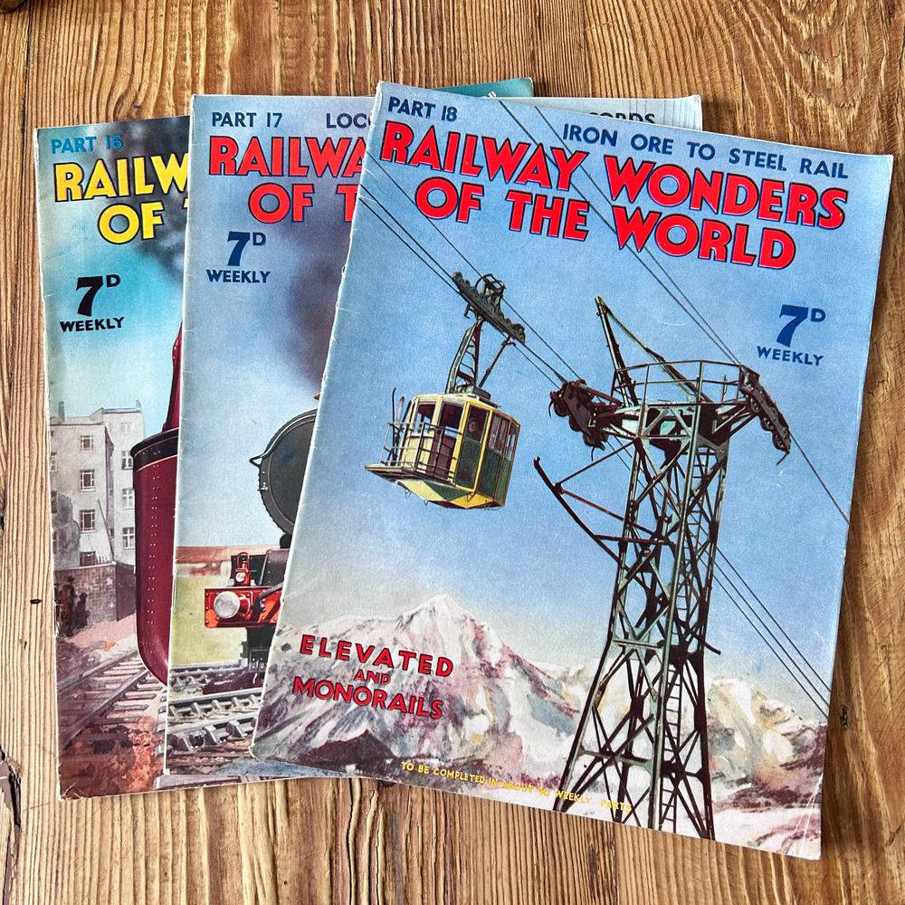 Railway Wonders of the World Part 16/17/18 Magazine c1935