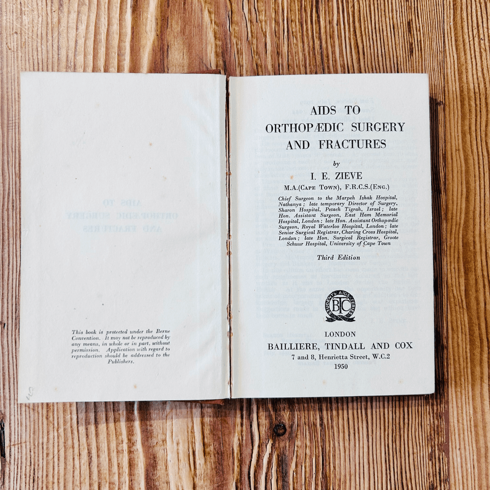 Aids to Orthopaedic Surgery and Fractures by I.E. Zieve c1950 - Image 3