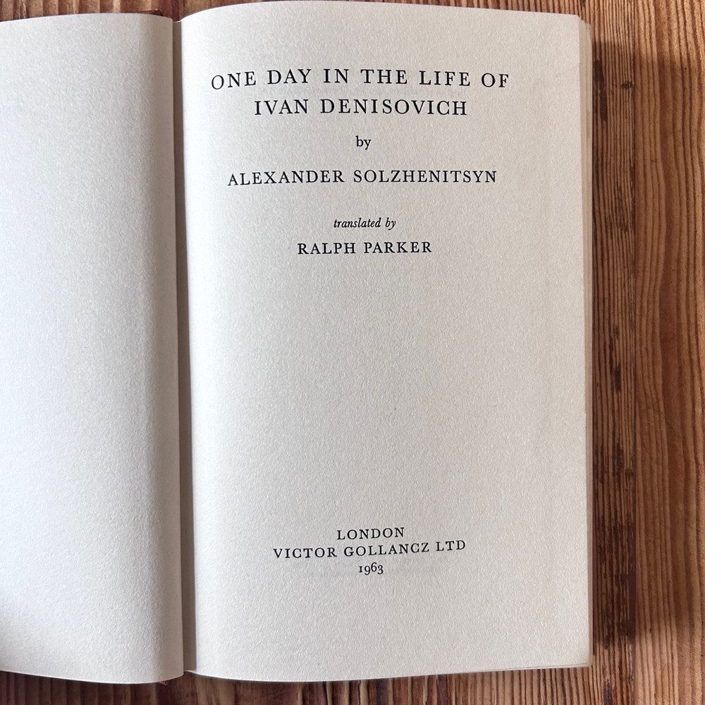One Day in the Life of Ivan Denisovich by Alexander Solzhenitsyn c1963 First UK - Image 2