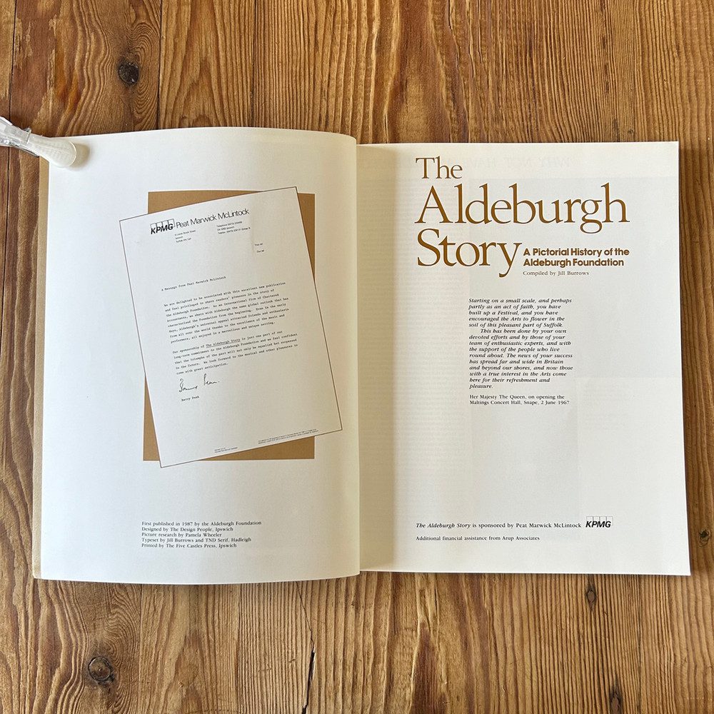 The Aldeburgh Story by Jill Burrows c1987 First Edition - Image 5