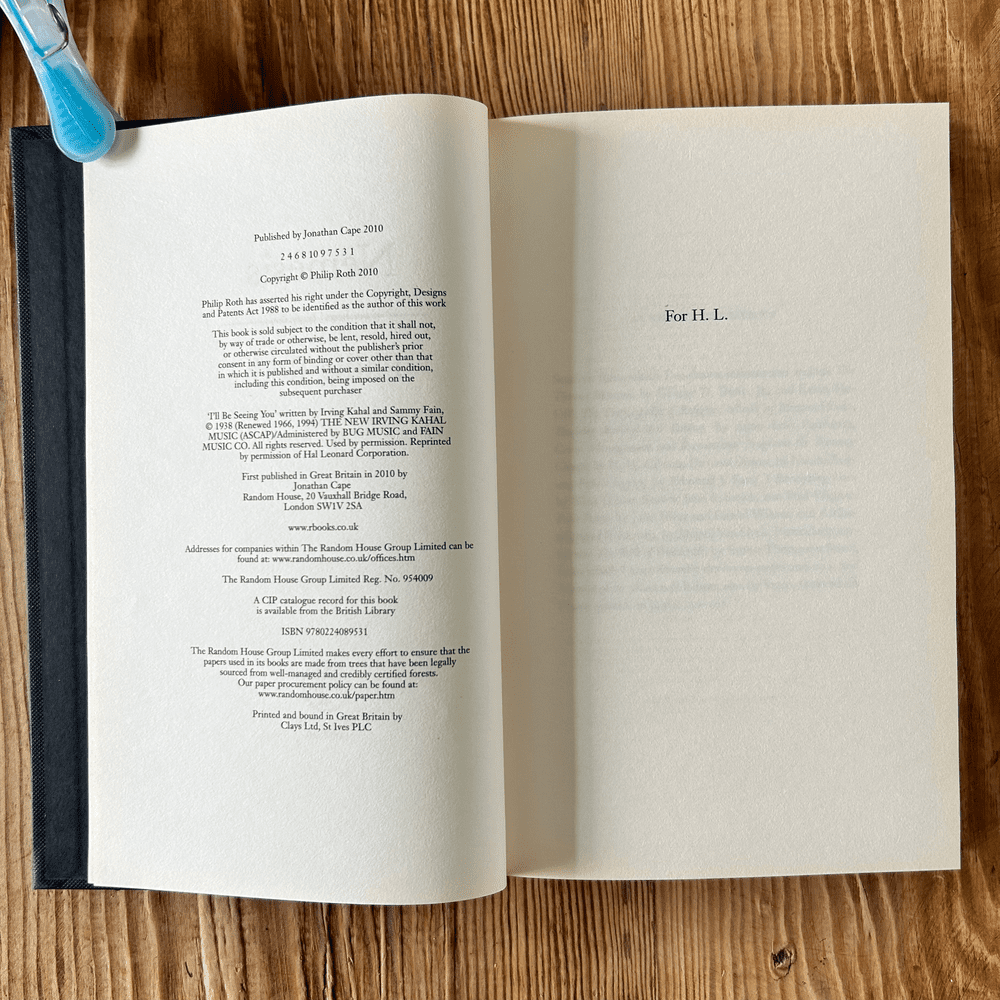 Nemesis by Philip Roth c2010 First Edition Thriller - Image 4