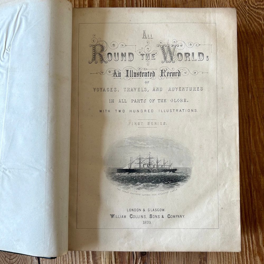 All Round the World by W F Ainsworth First Series c1870 Illustrated Travel - Image 3