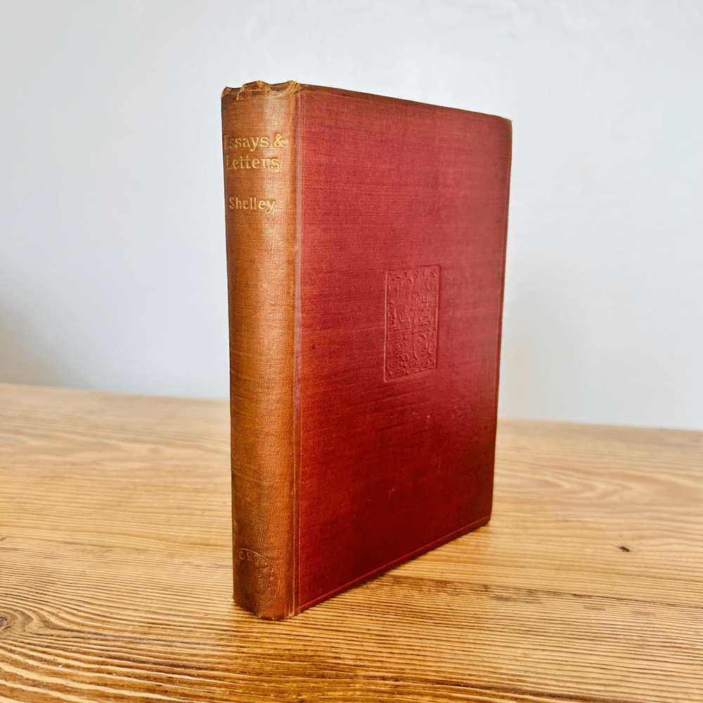 Essays and Letters By Percy Bysshe Shelley c1900s Prose Writings