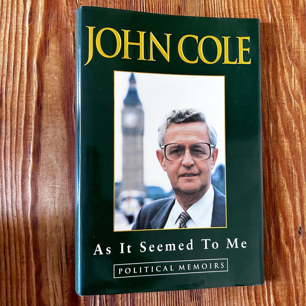 As It Seemed To Me by John Cole c1995 Autobiography - Image 3