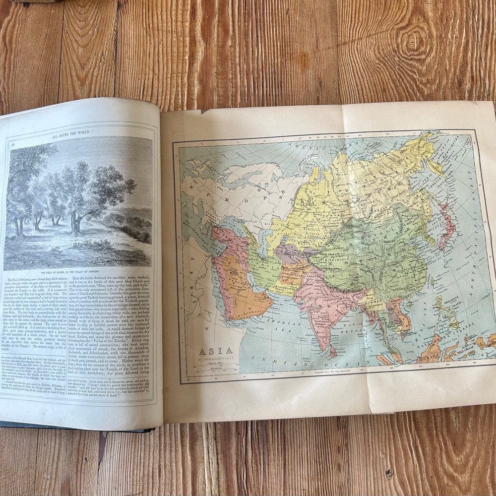 All Round the World by W F Ainsworth First Series c1870 Illustrated Travel - Image 5