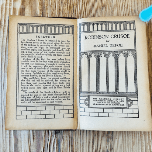 Robinson Crusoe by Daniel Defoe c1920s Readers Library - The Used Book ...