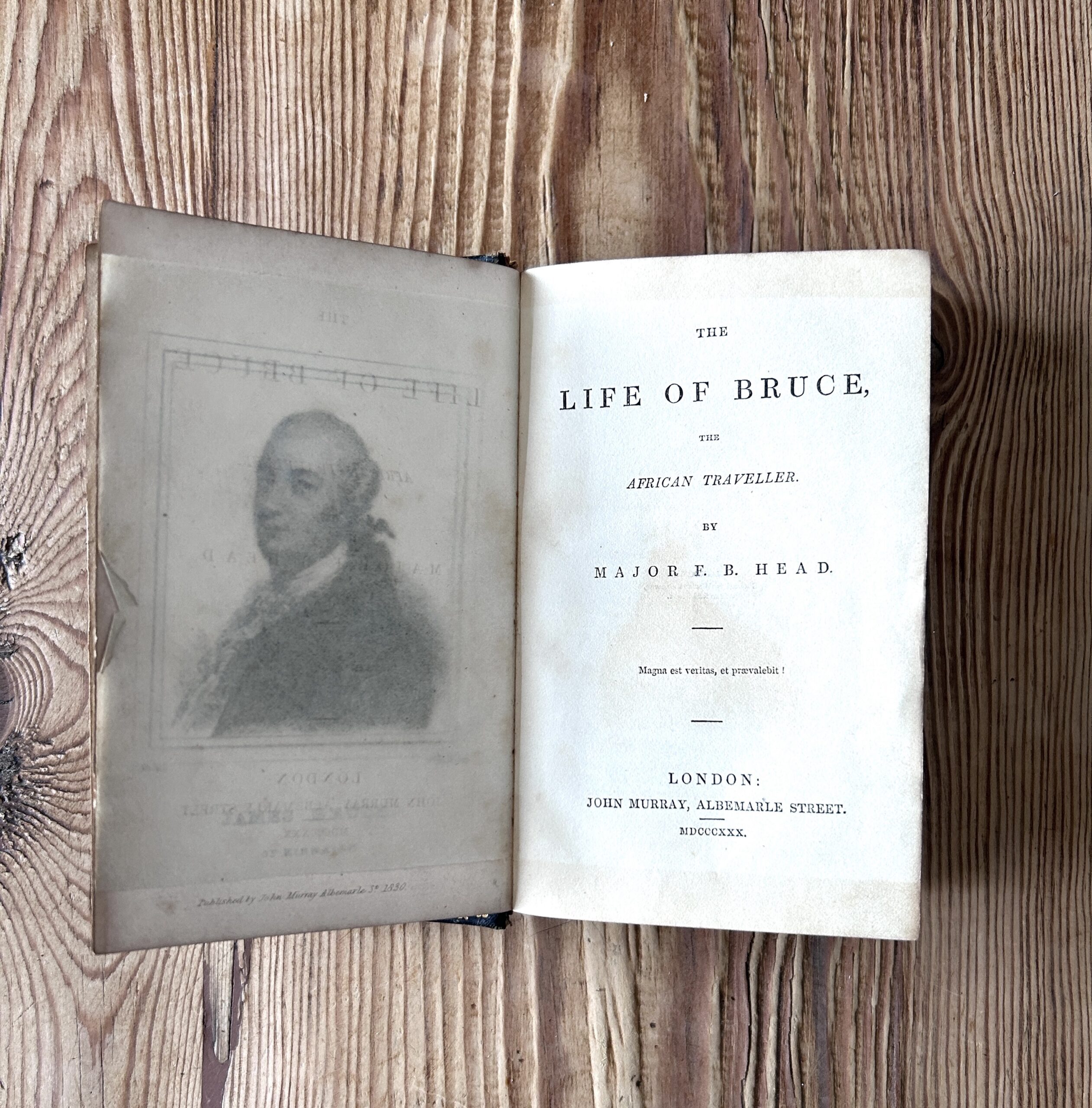 The Life of Bruce African Traveller by Major F.B. Head c1830 First Edition Deluxe Leather Gilt John Murray - Image 2