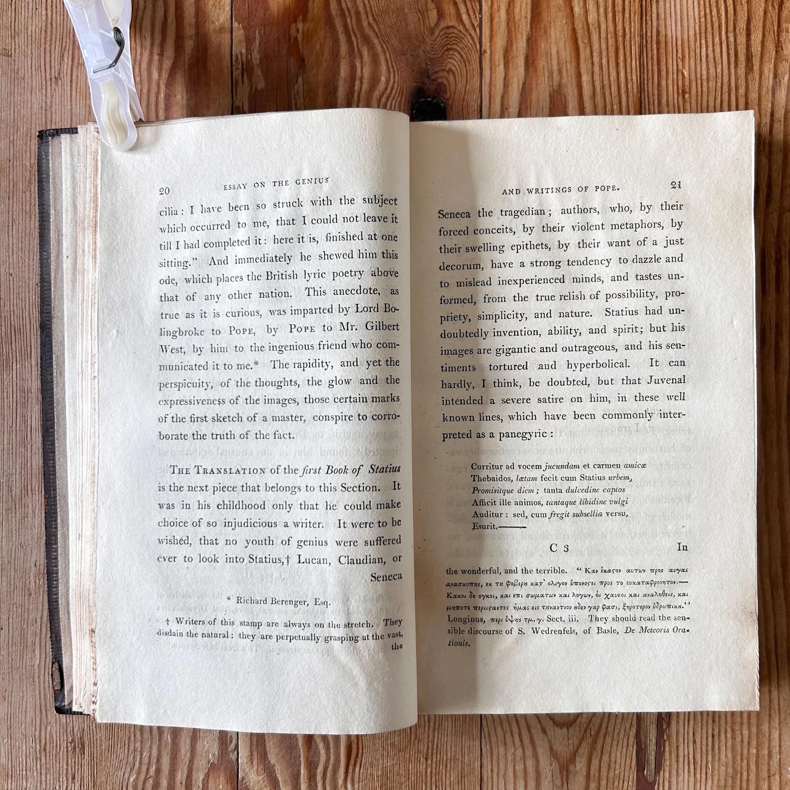 An Essay on the Genius and Writings of Pope by Joseph Warton 1806 5th Edition Corrected Leather 2 Volume Antique Book Set Rare 19th Century - Image 3